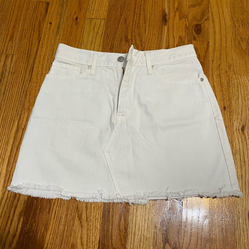 Pacsun White Denim Skirt